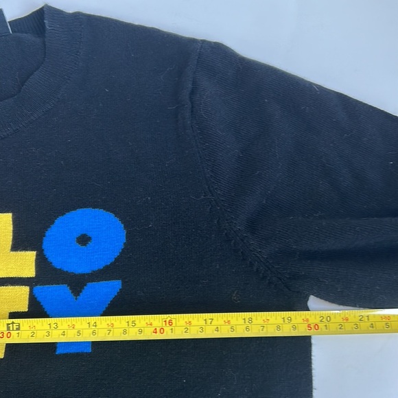 Modcloth x Hello Kitty Oh So Supercute black sweater vibrant rainbow retro style - Picture 12 of 16